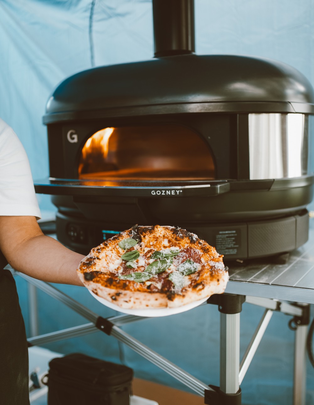 Oven backed pizza making