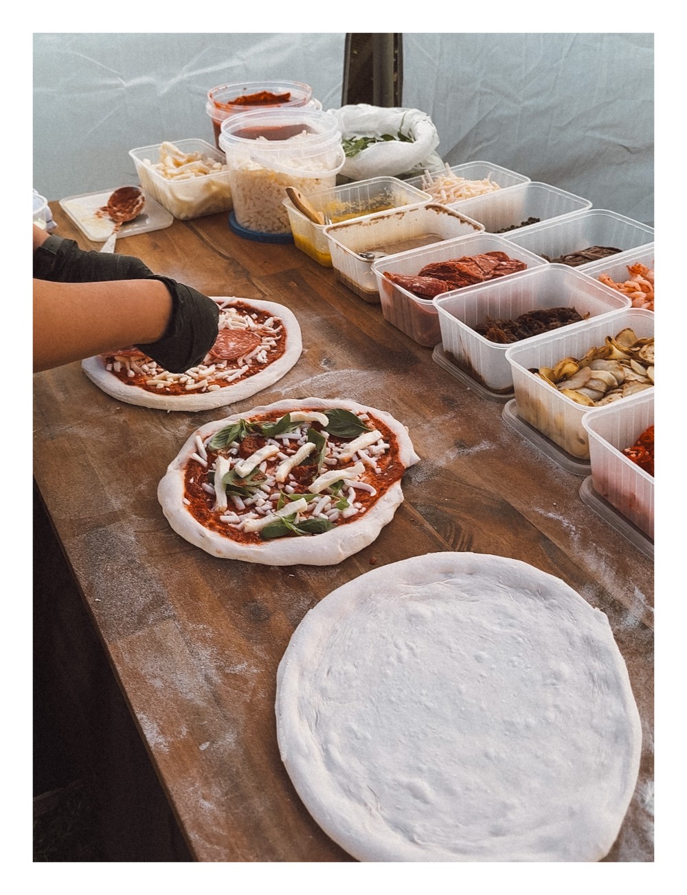 Pizza Making at Mannys Pizza